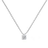Pendentif en or blanc et diamants blancs - Certificat GIA