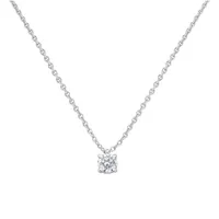 Pendentif en or blanc et diamant blanc
