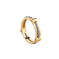 Bague Force 10 Winch Petit modèle or jaune et acier