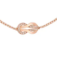 Bracelet Chance Infinie Petit modèle or rose et diamants blancs