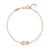 Bracelet Chance Infinie Petit modèle or rose et diamants blancs