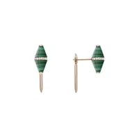 Boucle d'Oreille unité CELEST Malachite GM
