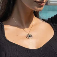 Collier SATURN Malachite XL