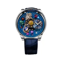 Montre ASTRONOMIA Solar Zodiac Tourbillon n°010/101, Bracelet cordura, Boucle ardillon or blanc