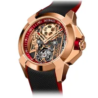 Montre EPIC X FLIGHT OF CR7 Bracelet Cordura noir, Boucle ardillon en or rose, Cadran squelette CR7