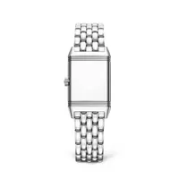 Montre REVERSO CLASSIC Small Quartz Bracelet acier, Cadran argenté