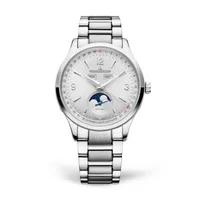 Montre MASTER CONTROL Calendar Bracelets acier et cuir marron clair interchangeables, Cadran argenté soleillé