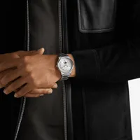 Montre MASTER CONTROL Calendar Bracelets acier et cuir marron clair interchangeables, Cadran argenté soleillé