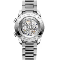 Montre POLARIS Automatic Bracelet acier, Cadran bleu soleillé, grené et opalin, chiffres blancs