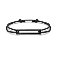 Bracelet cordon Le Gramme laqué noir le 1,7g