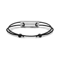 Bracelet cordon Le Gramme laqué vert le 2,5g