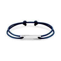 Bracelet CORDON bleu marine perforé le 1,7g