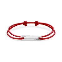 Bracelet CORDON rouge perforé le 1,7g