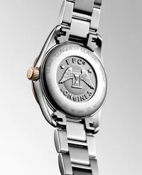 Montre CONQUEST CLASSIC, Bracelet acier et PVD rose, Cadran argenté soleillé