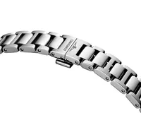 Montre CONQUEST Quartz, Bracelet acier, Cadran bleu menthe sablé index