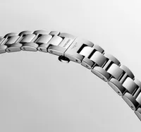 Montre CONQUEST Quartz, Bracelet acier, Cadran argenté soleillé