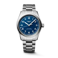 Montre LONGINES SPIRIT PILOT, Bracelet acier, Cadran bleu mat chiffres arabes