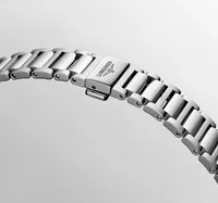 Montre CONQUEST Bracelet acier, Cadran argenté soleillé