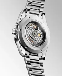 Montre CONQUEST Bracelet acier, Cadran argenté soleillé
