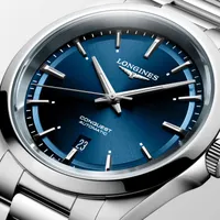 Montre Longines Conquest, Cadran bleu soleillé