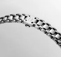 Montre LONGINES PRIMALUNA, Bracelet acier, Cadran nacre blanche 11 diamants