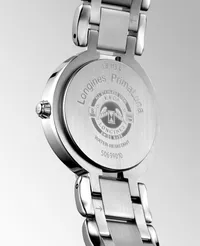 Montre LONGINES PRIMALUNA, Bracelet acier, Cadran nacre blanche 11 diamants