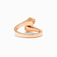 Bague Marli New York Cleo or rose, diamants