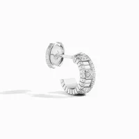 Boucles d'oreilles mini créoles Life Full Diamond