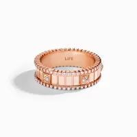 Bague Marli New York LIFE, or rose, diamants