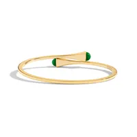 Bracelet Marli New York Cleo en Or jaune avec Agate Verte