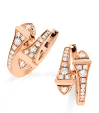 Boucles d'Oreilles Créoles CLEO full pavées