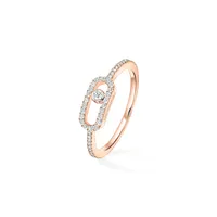 Bague Messika Pavée Diamant en Or Rose Move Uno