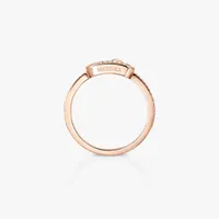 Bague Messika Pavée Diamant en Or Rose Move Uno