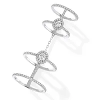 Bague GLAM'AZONE Double Pavée