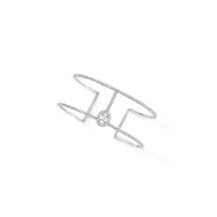 Bracelet Manchette GLAM'AZONE Skinny 2 Rangs pavés