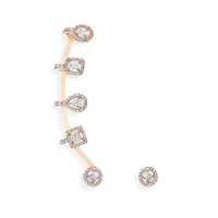 Mono Boucle d'oreille Messika Diamant Multiformes en Or Rose My Twin