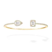 Bracelet MY TWIN SKINNY Toi & Moi MM Certificats GIA N°1228414842 et 7226414963