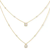 Collier Messika Diamant 2 Rangs en Or Jaune My Twin