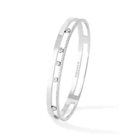 Bracelet Messika Jonc Diamant en Or Blanc Move Romane M