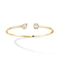 Bracelet Jonc MY TWIN Mémoire de Forme 0,15ct Taille S (14,5 - 15,5 cm)