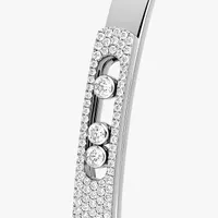Bracelet Bangle Messika en Or Blanc Move Noa Pavé PM