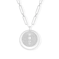 Collier Messika Diamant en Or Blanc Lucky Move