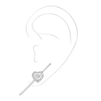 Mono Boucle d'oreille Messika Diamant en Or Blanc Coeur Joy