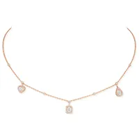 Collier Messika Diamant en Or Rose My Twin