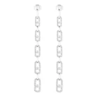 Boucles d'oreilles Pendantes Messika Diamant en Or Blanc Move Uno