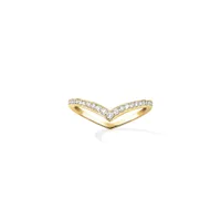 Bague Messika Alliance Fiery, or jaune, pavée diamants