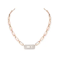 Collier My Move PV XL Or Rose et Diamants