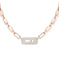 Collier My Move PV XL Or Rose et Diamants