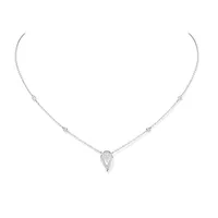 Collier Messika Fiery 0.10ct, or blanc et diamants