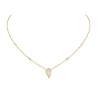 Collier Messika Fiery 0.10ct, or jaune et diamants